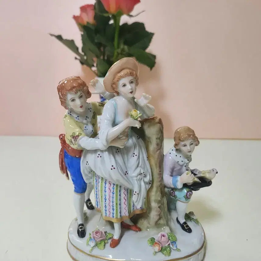 [BUNJANG] Sitzendorf Seiffen Family Outing Figurine / 드레스덴 시첸도르프 가족 나들이 피겨린