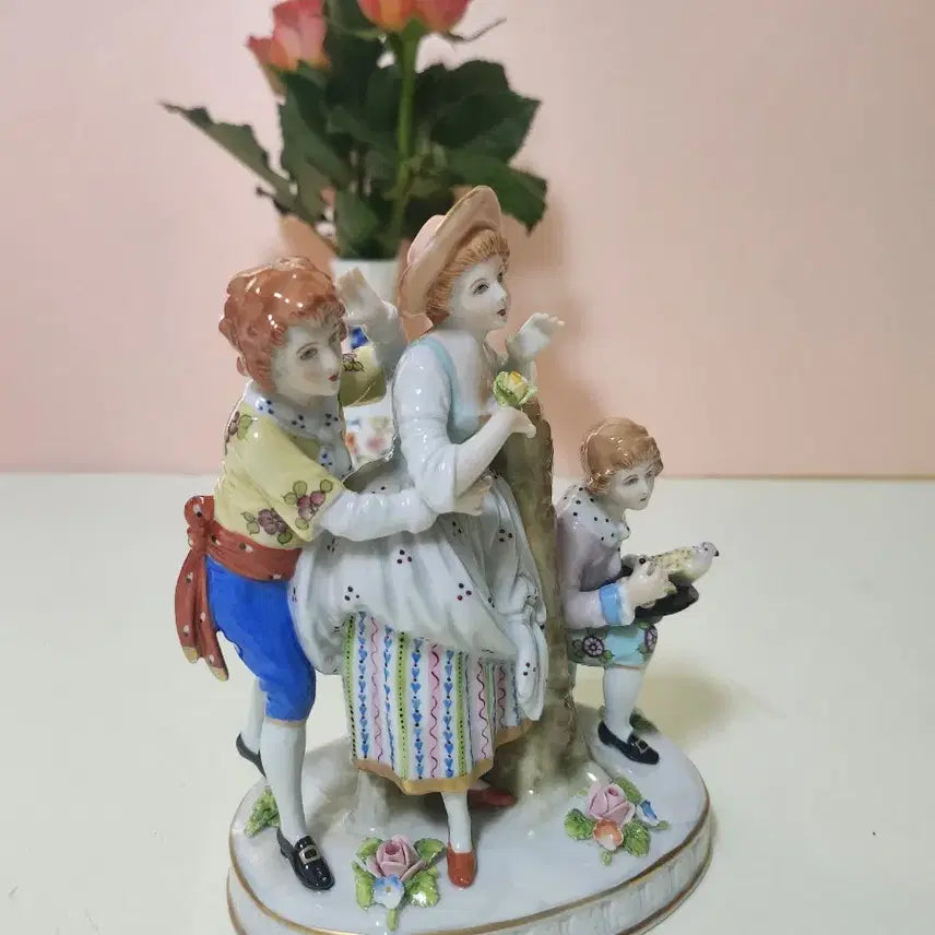 [BUNJANG] Sitzendorf Seiffen Family Outing Figurine / 드레스덴 시첸도르프 가족 나들이 피겨린