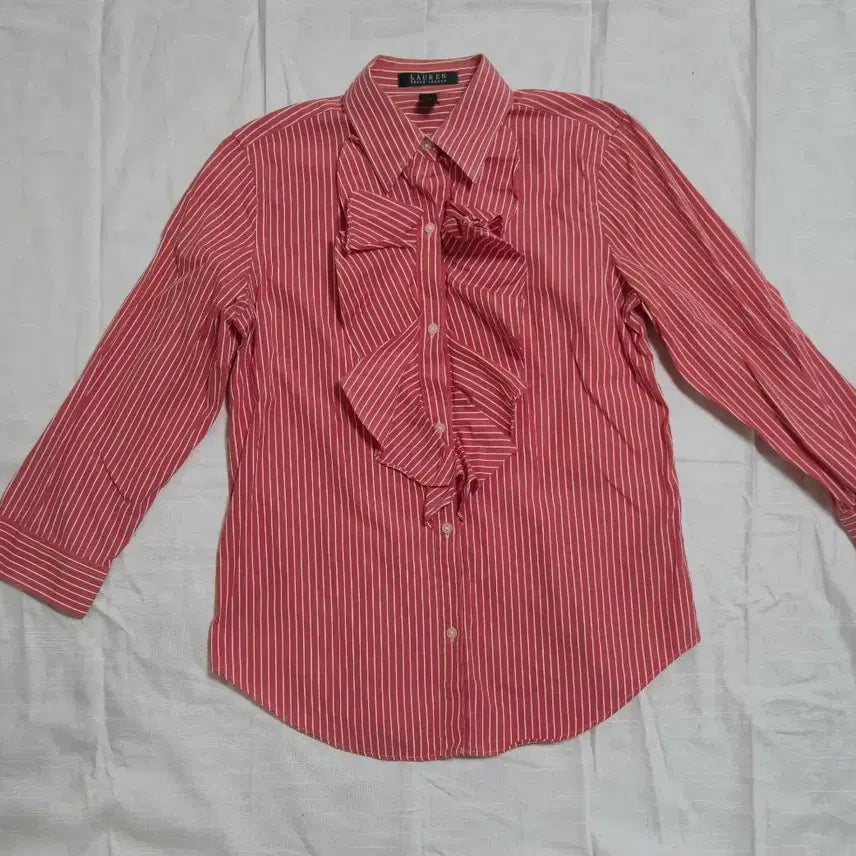 [BUNJANG] Lauren Ralph Lauren Striped Shirt Blouse / 로렌 랄프로렌 스트라이프 셔츠 블라우스