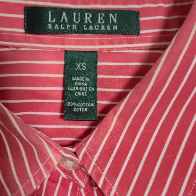 [BUNJANG] Lauren Ralph Lauren Striped Shirt Blouse / 로렌 랄프로렌 스트라이프 셔츠 블라우스