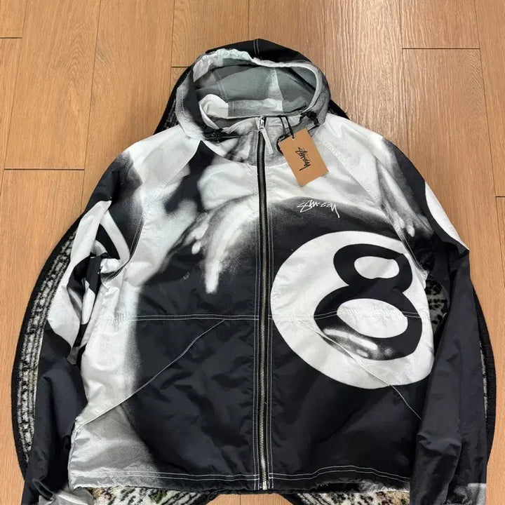 [BUNJANG] Stussy 8 Ball Hooded Windbreaker Jacket / 스투시 8볼 후드 바람막이 자켓