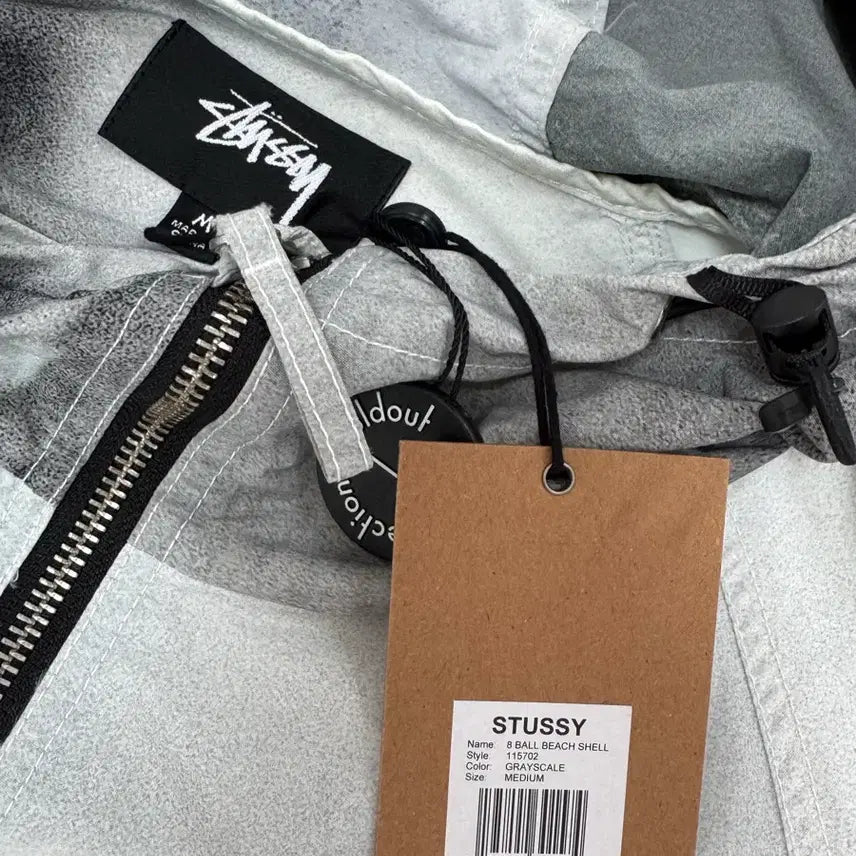 [BUNJANG] Stussy 8 Ball Hooded Windbreaker Jacket / 스투시 8볼 후드 바람막이 자켓