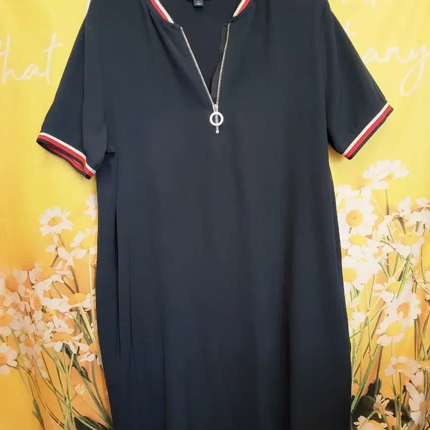 [SOLD OUT] 타미힐피거 네이비 반팔  폴리원피스 M