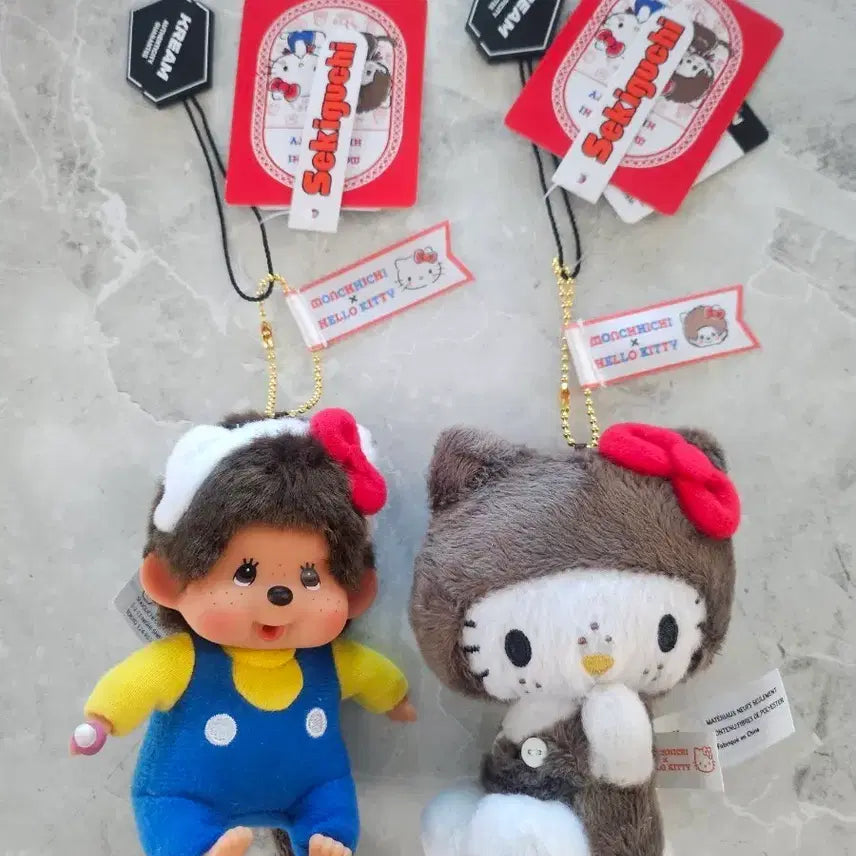 [SOLD OUT] 산리오 헬로키티 X 몬치치 50주년 기념 키홀더 2종 세트