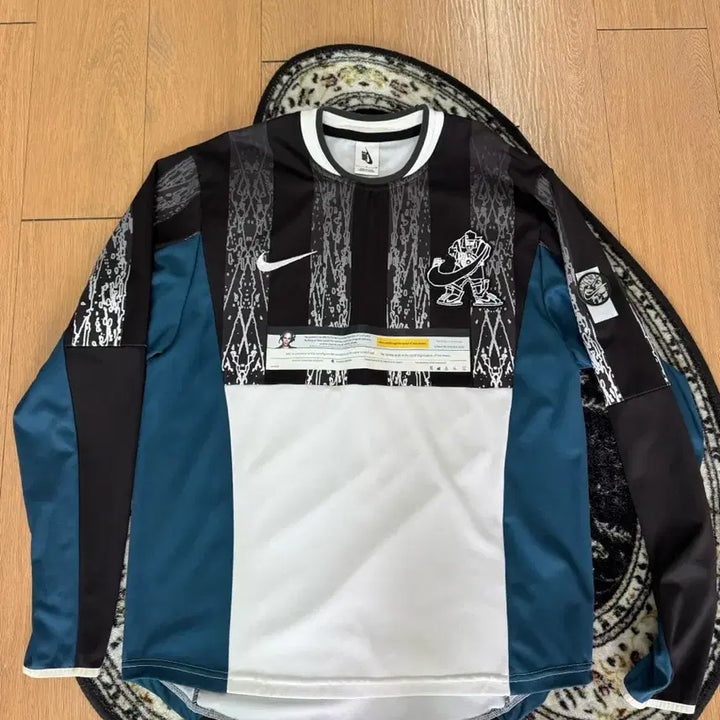 [BUNJANG] Nike Cav Empt Collaboration Long Sleeve T-Shirt / 나이키 Cav Empt 콜라보 긴팔티 블랙/화이트/블루