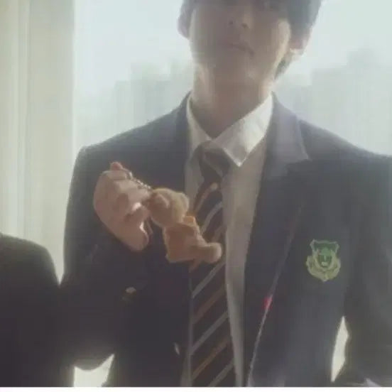[BUNJANG] BTS V Compose Coffee Bear Keyring / 컴포즈커피 방탄소년단 BTS 뷔키링 곰돌이인형 키링