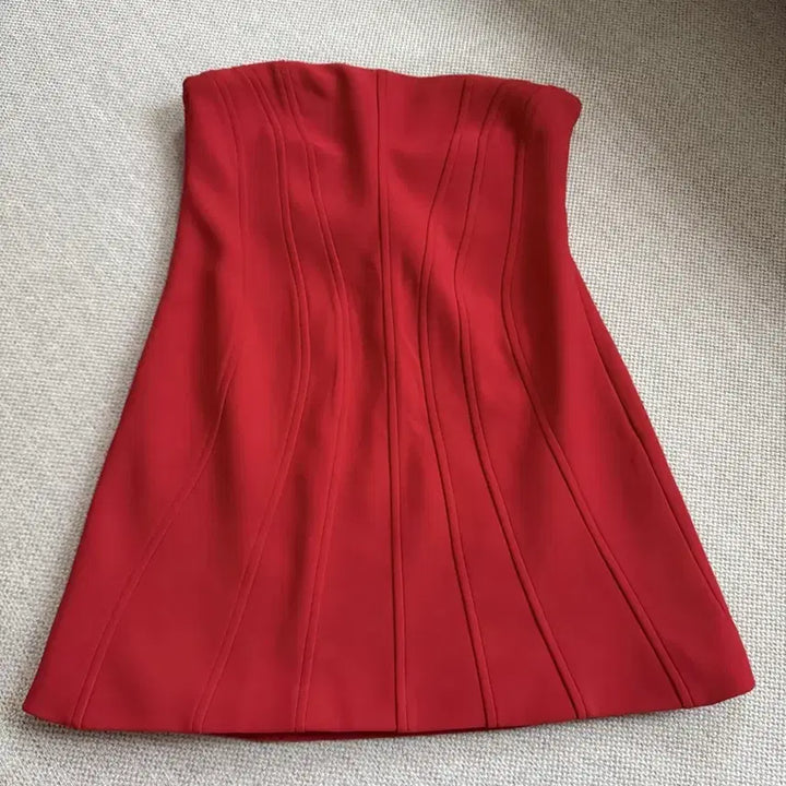 [BUNJANG] Zara Off-Shoulder Mini Dress - Red (S) / [새상품/S] 자라 오프숄더 미니 원피스 - 레드 (55사이즈)