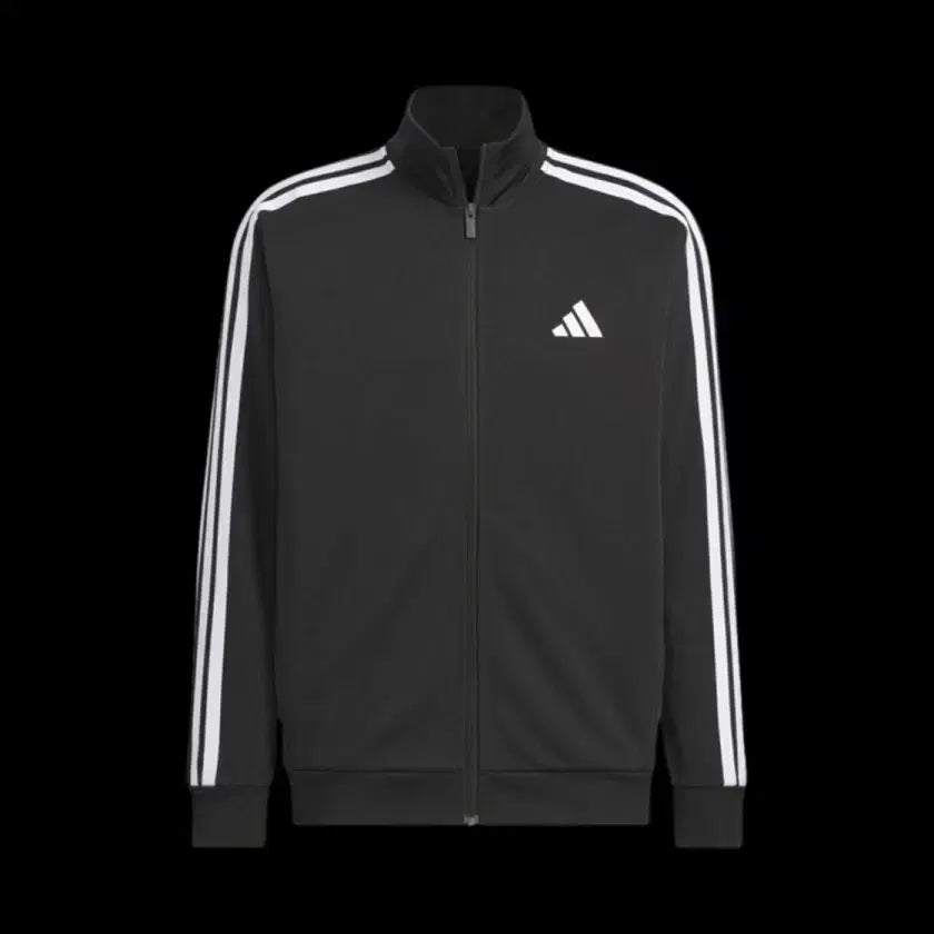 [BUNJANG] Adidas 3S Regular Fit Double Knit Track Jacket Black White / (XL)아디다스 3S 레귤러 핏 더블 니트 트랙 자켓 블랙 화이트