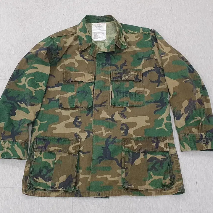 [BUNJANG] US Military Original RDF Fatigue Jacket ERDL Pattern M-R (1981) / 미군 오리지널 RDF 퍼티그 자켓 ERDL 패턴 M-R (&