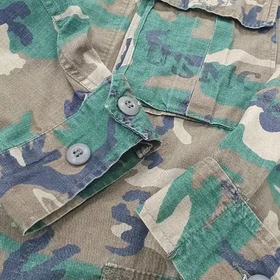 [BUNJANG] US Military Original RDF Fatigue Jacket ERDL Pattern M-R (1981) / 미군 오리지널 RDF 퍼티그 자켓 ERDL 패턴 M-R (&