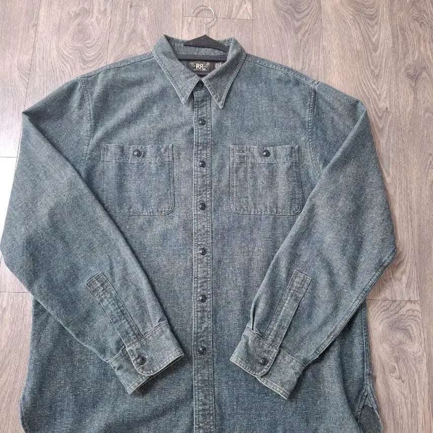 [BUNJANG] RRL Indigo Denim Luke Work Shirt / XL RRL 더블알엘 루크 인디고 데님 워크 셔츠 남방