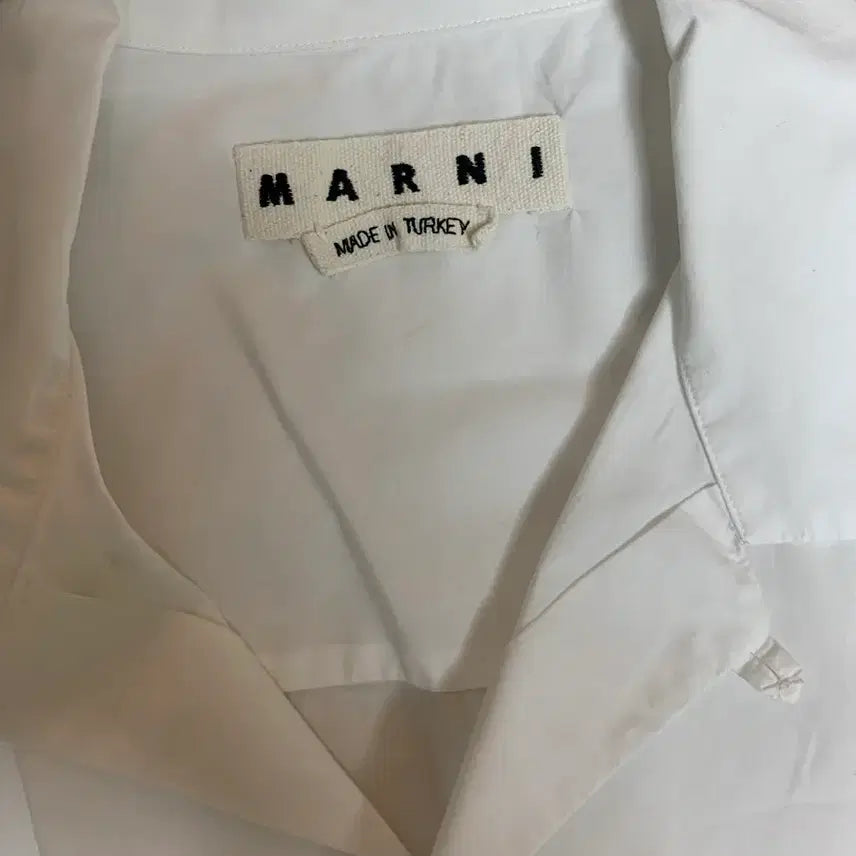 [BUNJANG] Marni Poplin Logo Short Sleeve Shirt / 마르니 MARNI 포플린 로고 반팔셔츠