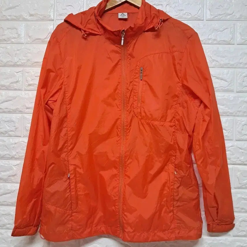 [BUNJANG] Capslock Orange Windbreaker Jacket 3XL / 캡스록 오렌지 바람막이 3XL
