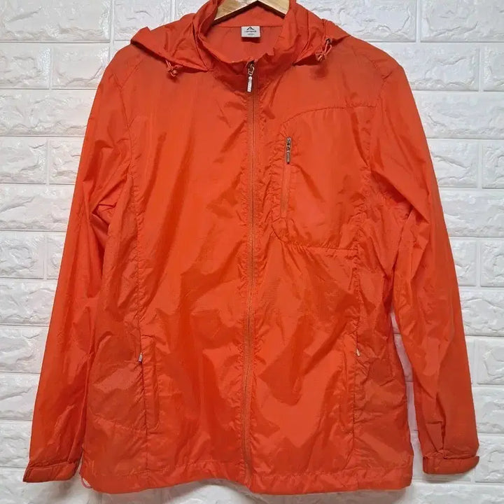 [BUNJANG] Capslock Orange Windbreaker Jacket 3XL / 캡스록 오렌지 바람막이 3XL