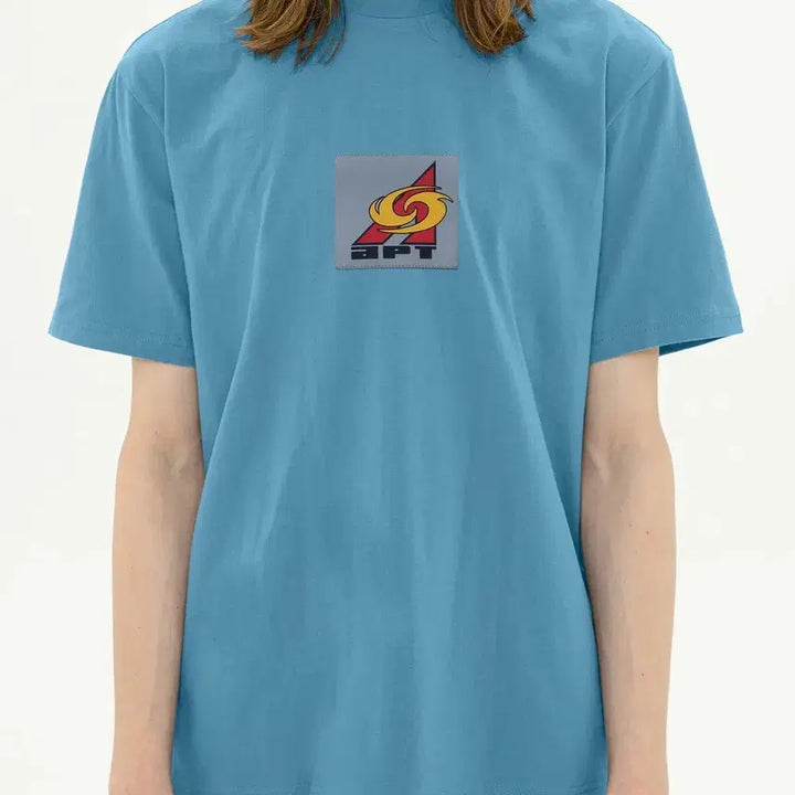 [BUNJANG] Apartment T-Shirt Sky Blue / [M] 아파트먼트 반팔티셔츠 스카이블루