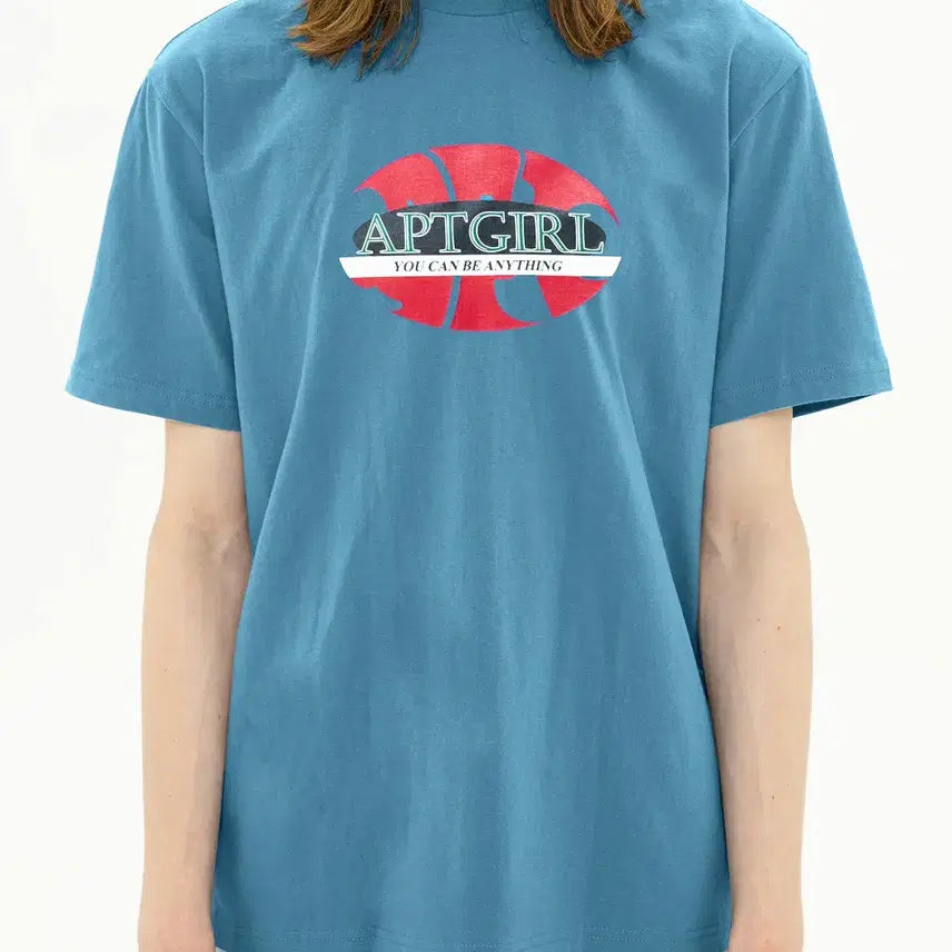 [BUNJANG] Apartment Short Sleeve T-Shirt Sky Blue / [M] 아파트먼트 반팔티셔츠 스카이블루