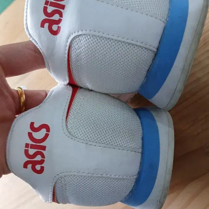 [BUNJANG] Asics Running Shoes White/Red Size 270 / 아식스 런닝 흰색/빨강 운동화  270사이즈
