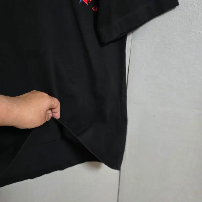 [BUNJANG] Lucky Chouette Black T-Shirt FF / 럭키슈에뜨 블랙 티셔츠 FF   n5205