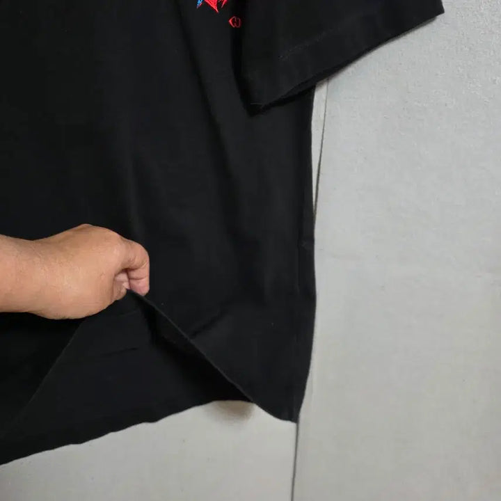 [BUNJANG] Lucky Chouette Black T-Shirt FF / 럭키슈에뜨 블랙 티셔츠 FF   n5205