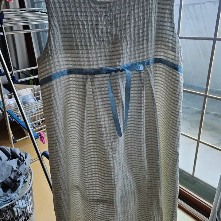 [BUNJANG] Maternity Dress with Ribbon Detail / 임부 원피스