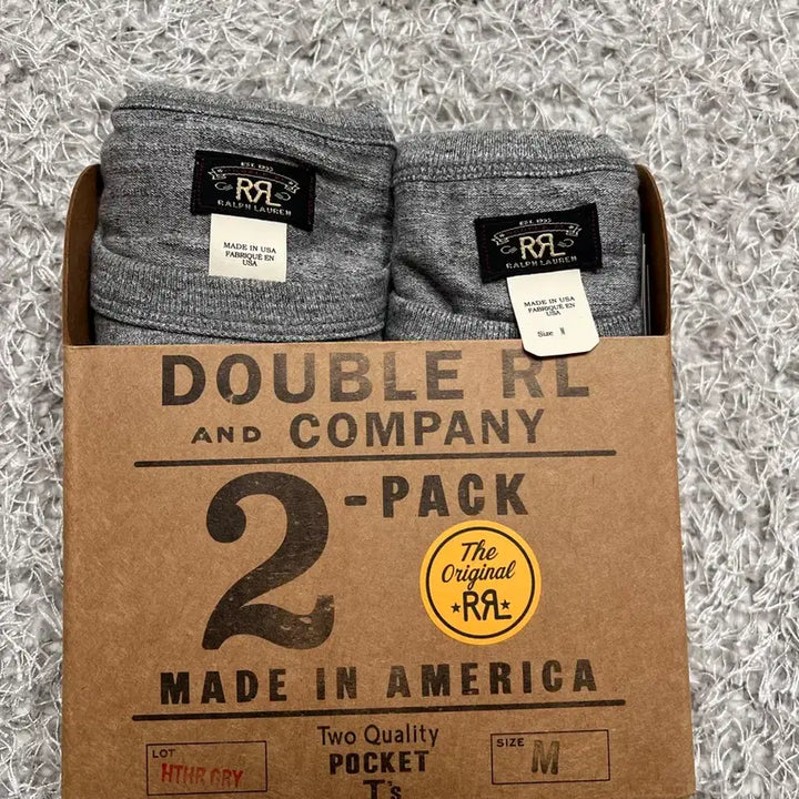 [BUNJANG] RRL Double RL Garment Dyed Pocket T-Shirt Two-Pack (1 Piece) Black/White / 더블알엘 RRL 반팔 투팩(1개)  [가먼트 다이 포켓 티셔츠 투팩]