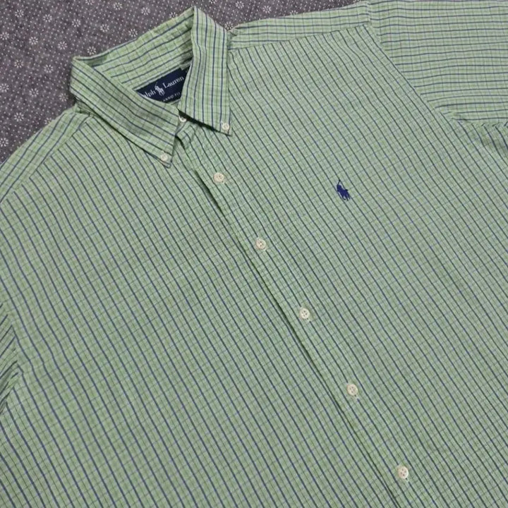 [BUNJANG] Polo Ralph Lauren Classic Fit Checkered Shirt XL / [XL]폴로 클래식핏 체크-745