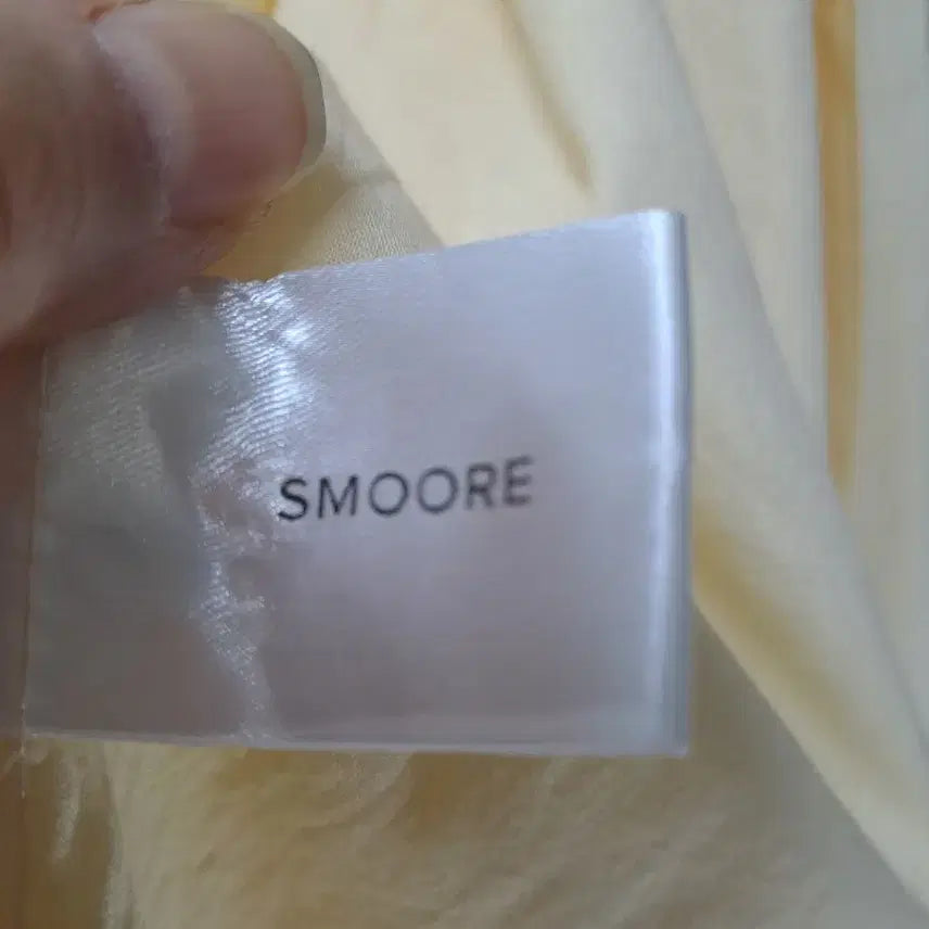 [BUNJANG] SMOORE Light Yellow Cotton Shirt / SMOORE 라이트 옐로우 면 셔츠