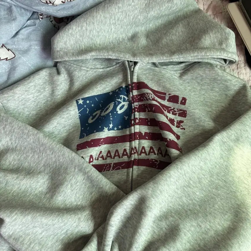 [BUNJANG] American Flag Hoodie / 성조기 후드티