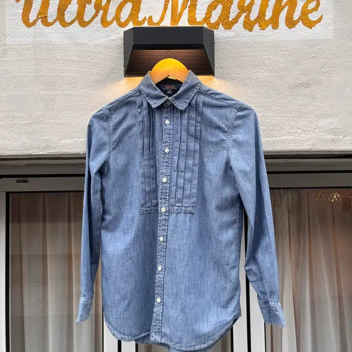 [BUNJANG] Polo Ralph Lauren Chambray Pintuck Shirt / 폴로 랄프로렌 샴브레이 턱 디테일 셔츠  Polo Ralph Lauren
