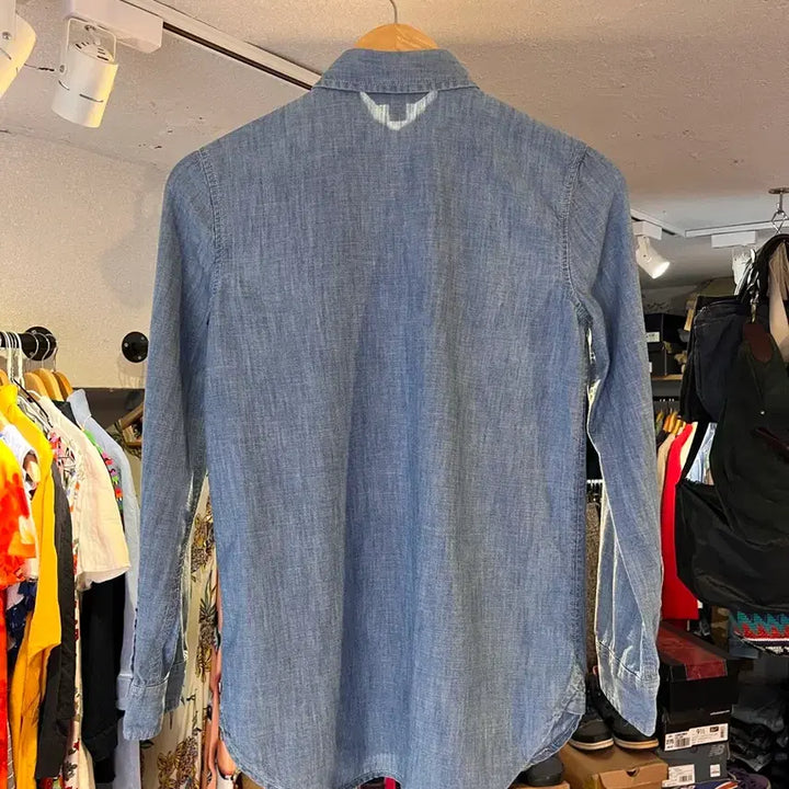 [BUNJANG] Polo Ralph Lauren Chambray Pintuck Shirt / 폴로 랄프로렌 샴브레이 턱 디테일 셔츠  Polo Ralph Lauren