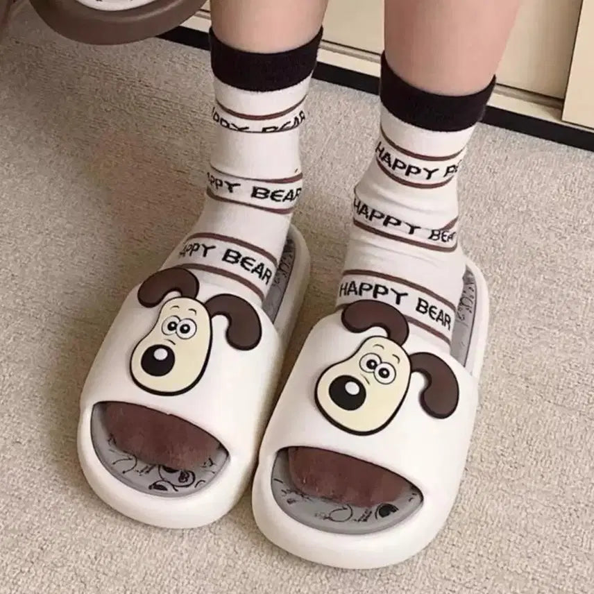 [BUNJANG] Gromit Slippers Cream White 240 / 그로밋 슬리퍼 크림화이트 240