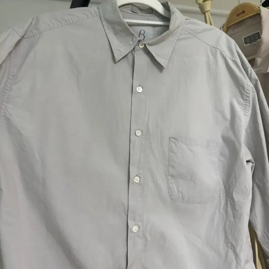 [BUNJANG] Brown Yak Silver Shirt Size 3 (XL) / 브라운야드 셔츠 실버 3사이즈(xl)
