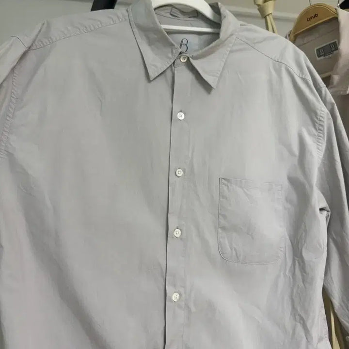 [BUNJANG] Brown Yak Silver Shirt Size 3 (XL) / 브라운야드 셔츠 실버 3사이즈(xl)