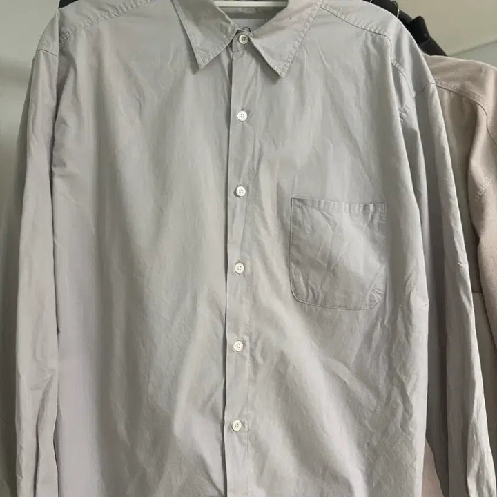 [BUNJANG] Brown Yak Silver Shirt Size 3 (XL) / 브라운야드 셔츠 실버 3사이즈(xl)