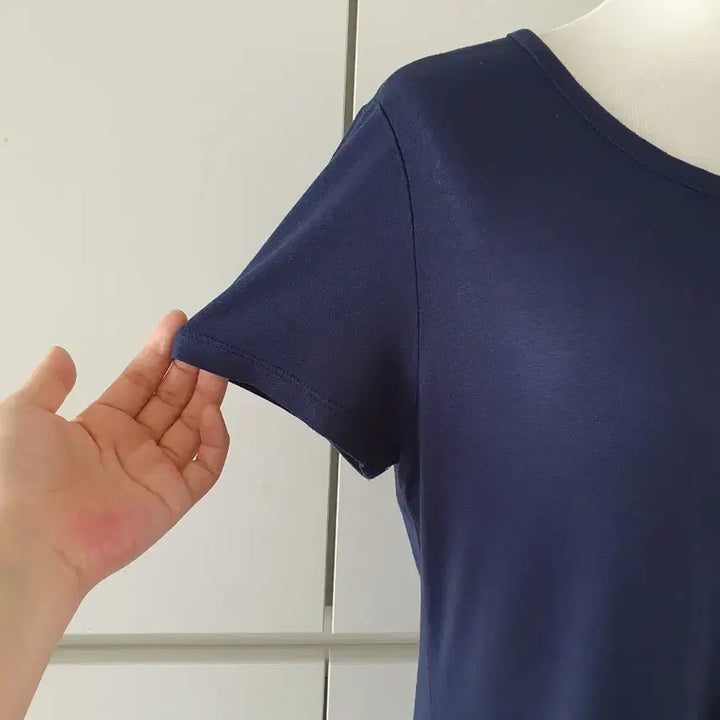 [BUNJANG] Navy T-Blouse (Size 55-66.5) - Good Condition / (상태좋음)티 블라우스 55~66반