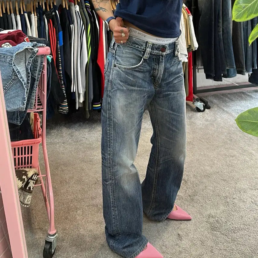 [BUNJANG] Edwin 503 Blue Trip Fading Flare Bootcut Denim Jeans (32) / 에드윈503 블루트립 페이딩 플레어 부츠컷 데님(32)