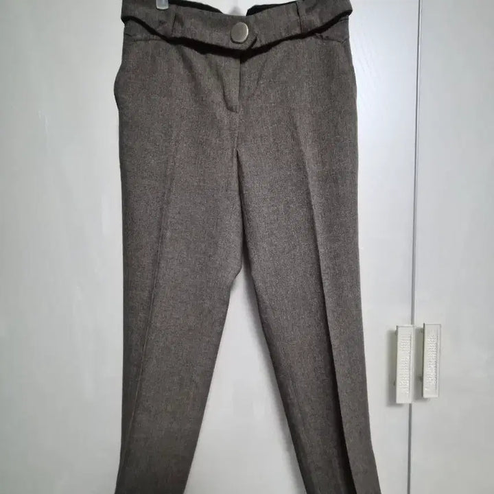 [BUNJANG] ECOLE DE PARIS Brown Polyester Blend Dress Pants / ECOLE DE PARIS 브라운 정장 바지