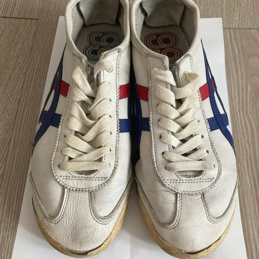 [BUNJANG] Onitsuka Tiger Mexico 66 White/Blue/Red Sneakers / 오니츠카타이거 멕시코66 흰파빨 스니커즈