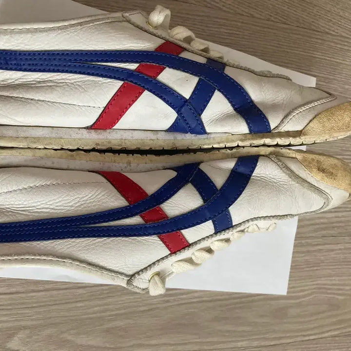 [BUNJANG] Onitsuka Tiger Mexico 66 White/Blue/Red Sneakers / 오니츠카타이거 멕시코66 흰파빨 스니커즈