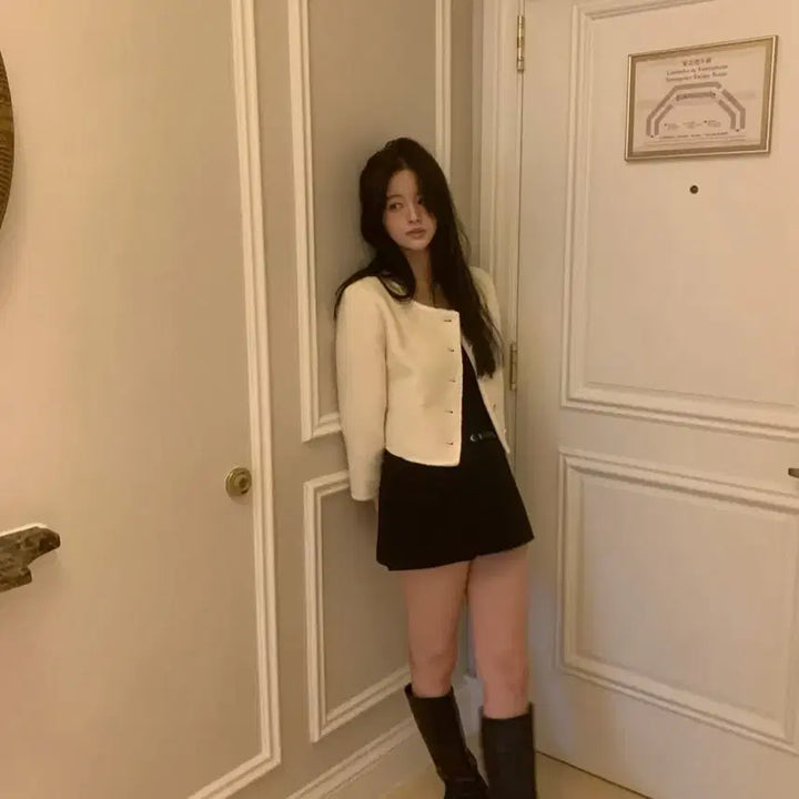 [BUNJANG] Shopmodo Bertie Tweed Jacket Ivory Size 1 / 샵모도 버티 트위드 자켓 1사이즈