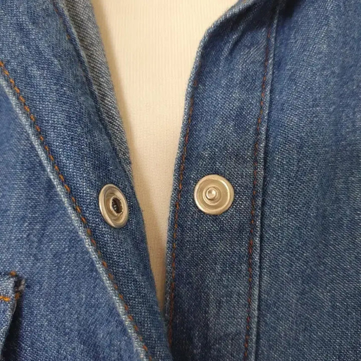 [BUNJANG] Denim Shirt Dress / Overshirt / (상태좋음)청 원피스겸 청남방, 셔츠 55~77