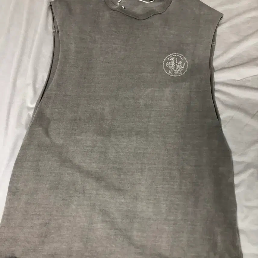 [BUNJANG] Politeru Human Index Sleeveless Top Grey Beige / 3) 폴리테루 휴먼인덱스 슬리브리스 그레이베이지