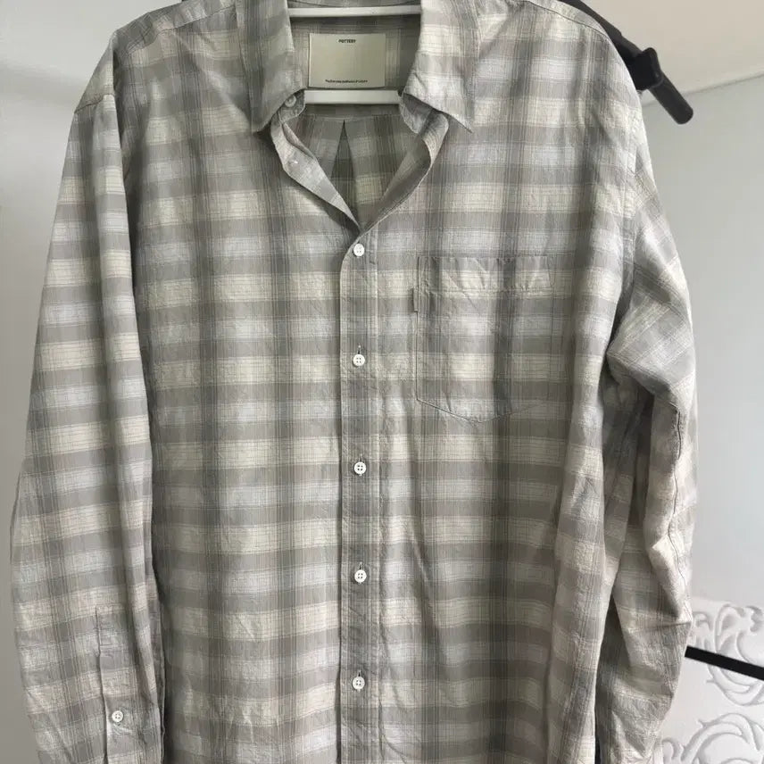 [BUNJANG] Pottery Button-Down Checkered Shirt Size 4 / 포터리 버튼다운 체크셔츠 4사이즈