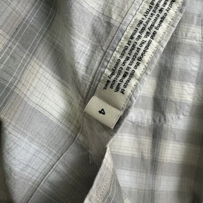[BUNJANG] Pottery Button-Down Checkered Shirt Size 4 / 포터리 버튼다운 체크셔츠 4사이즈
