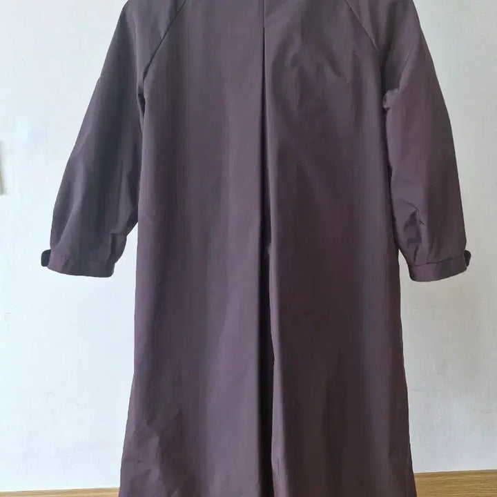 [BUNJANG] Gibi Half Coat Wine Two-Tone / 기비 하프코트