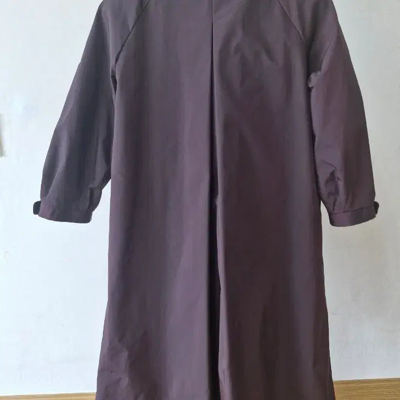 [BUNJANG] Gibi Half Coat Wine Two-Tone / 기비 하프코트