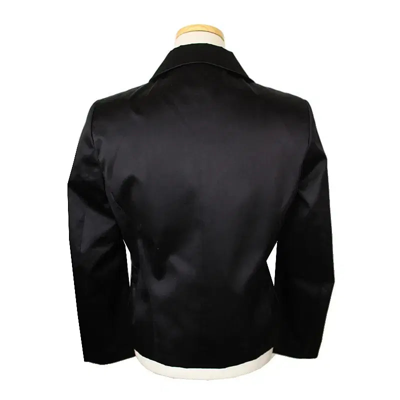 [BUNJANG] Jil Sander Black Silk Beaded Short Jacket 38 / 질샌더 블랙 실크 비즈장식 숏자켓 38