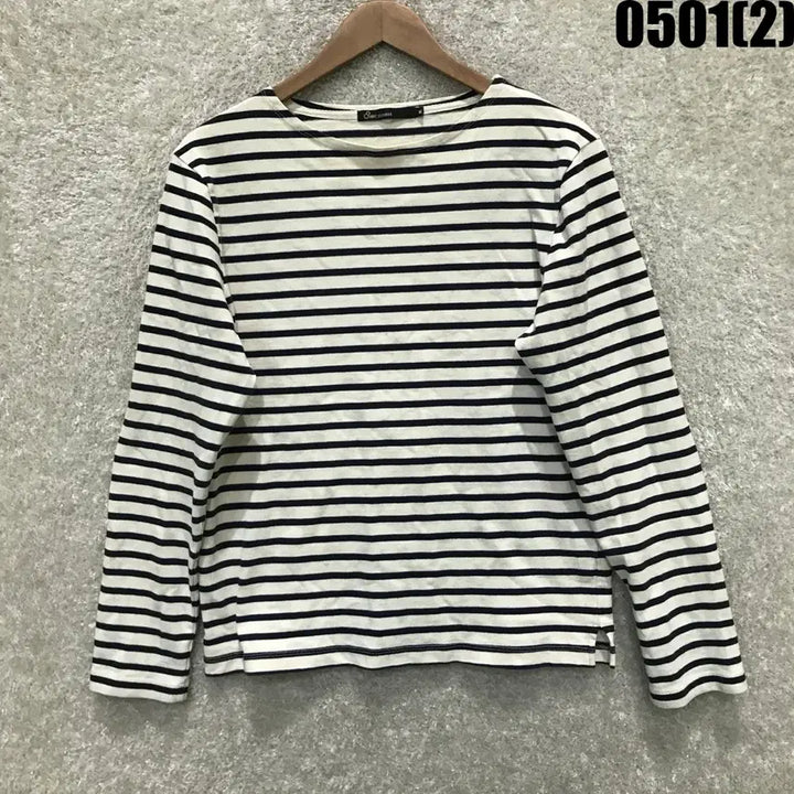 [BUNJANG] 8seconds Striped Long Sleeve T-Shirt (M) / OIGHT SECONDS 스트라이프 긴팔 티셔츠 m