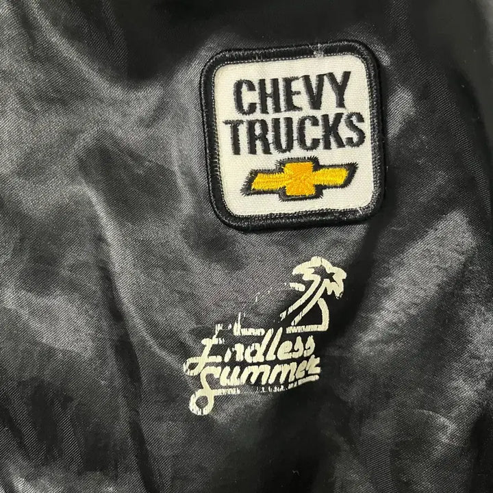 [BUNJANG] USA Made Satin Jacket with Chevy Trucks Logo / Made in USA Satin 사틴 자켓
