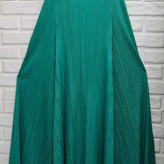 [BUNJANG] Pleated Sleeveless Long Dress / A4383  플리츠 롱 나시 원피스